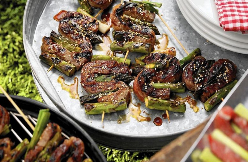 Recipe Of The Day: Teriyaki Beef And Asparagus Skewers
