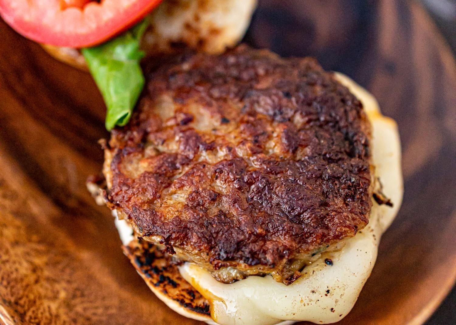 <p>Jerk Shrimp Burger.</p>