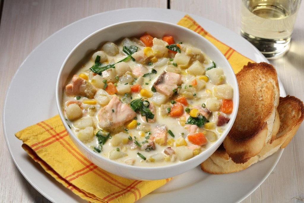 Recipe Of The Day: Creamy Salmon And Scallop Chowder