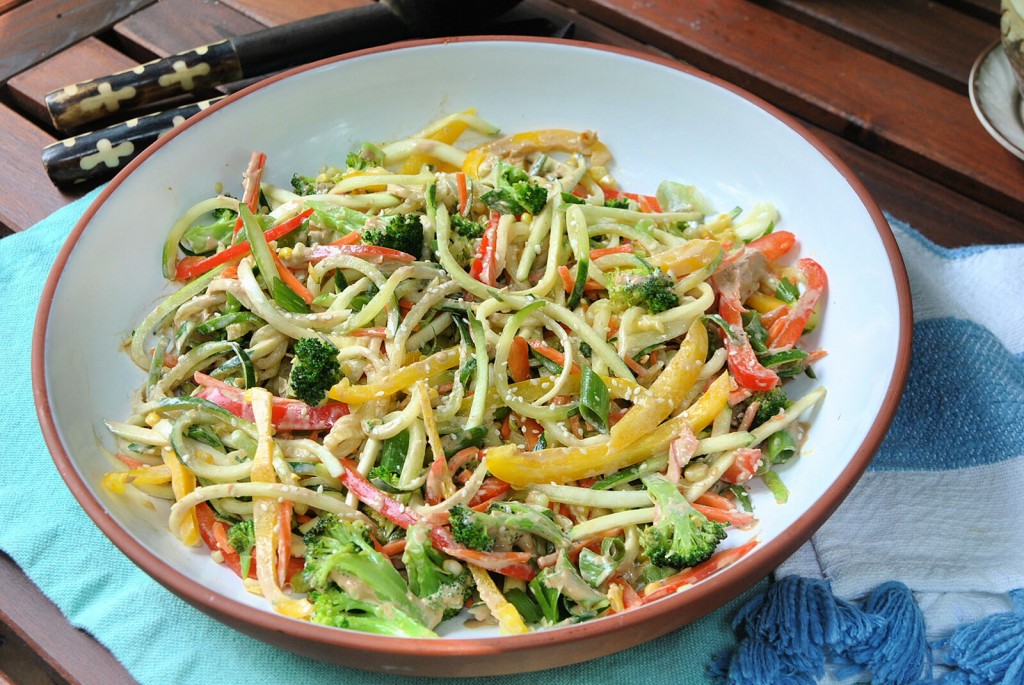Gretchen’s Table: Tahini Ginger Noodle Salad The Answer To Zucchini Overload